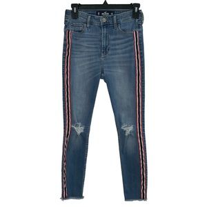 Hollister High-Rise Crop Super Skinny Hollister Classic Stretch Jeans Size 27x26